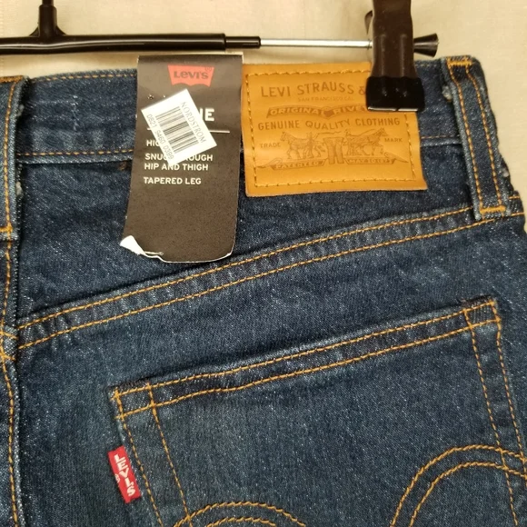 Levi's Wedgie High Rise Premium Denim Jeans in Authentic Favorite Sz 27 NWT - Picture 9 of 15